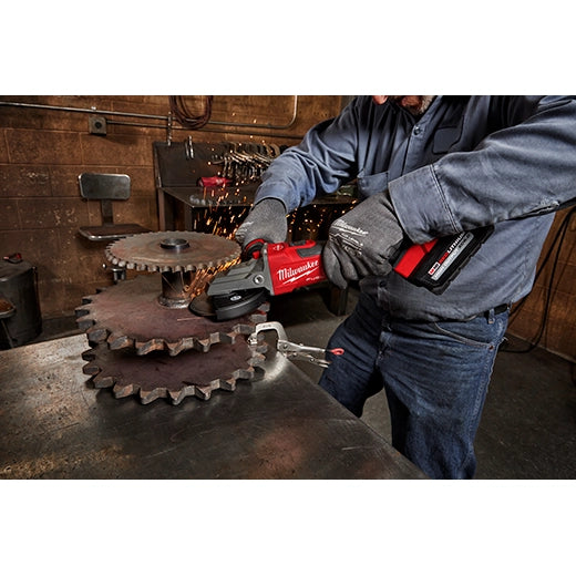 M18 FUEL 5" Flathead Braking Grinder, Slide Switch Lock-On