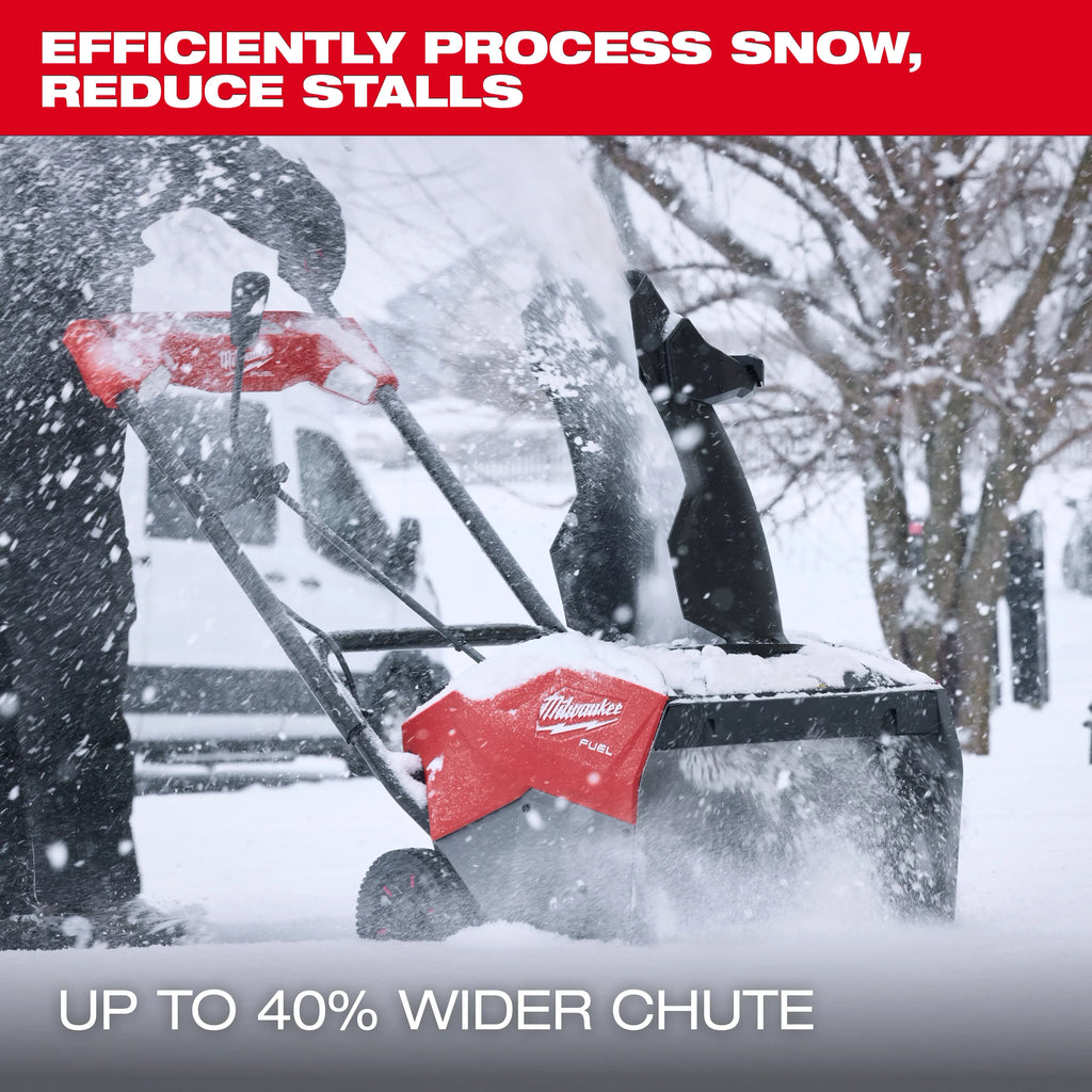 Milwaukee M18 FUEL 21" Auger Propelled Dual Battery Single Stage Snow Blower Kit | 3036-22HD