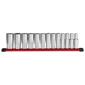 Milwaukee 13-Piece 1/2” Drive 12-Point Deep Well SAE Socket Set | 48-22-9424