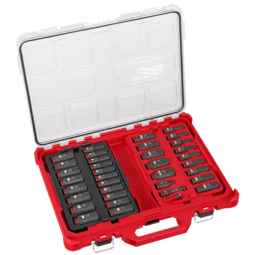 Milwaukee SHOCKWAVE Impact Duty Socket 3/8” Dr 36-Piece PACKOUT Set | 49-66-6805