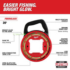Milwaukee 20' Glow Fish Tape | 48-22-4182