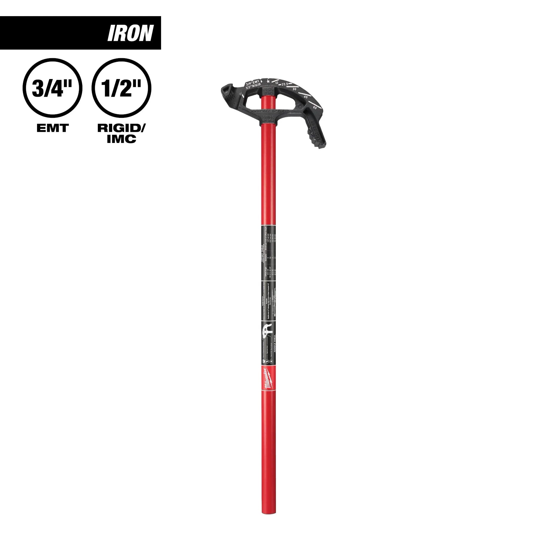 3/4" EMT Iron Conduit Bender