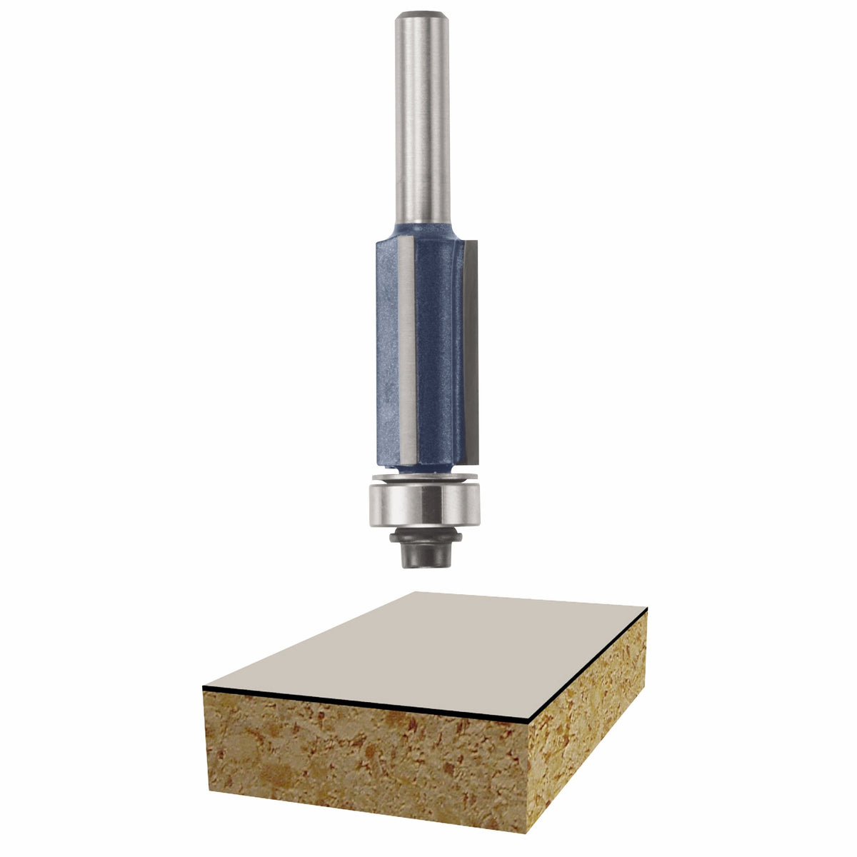 Bosch 85216M 1/2 In. x 1 In. Carbide Tipped 3-Flute Flush Trim Bit