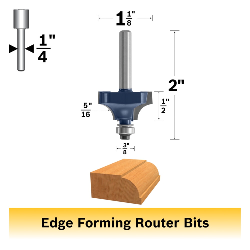 Bosch 85495M 5/16 In. x 1/2 In. Carbide Tipped Beading Bit