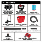 M18 FUEL™ NEXUS™ 12 Gallon Dual Battery Wet/Dry Vacuum Kit
