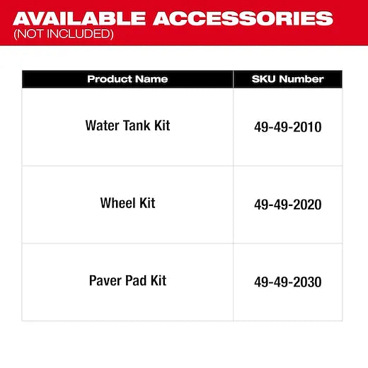 MX FUEL™ 20" Plate Compactor Kit