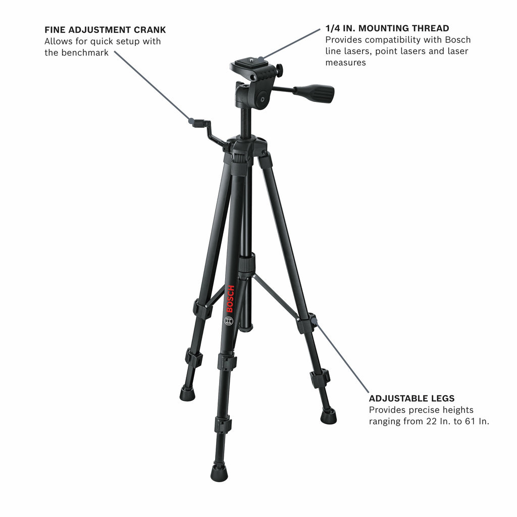 Bosch BT 150 61 In. Compact Tripod
