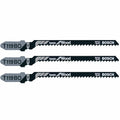 Bosch T119BO3 3 pc. 3-1/4 In. 12 TPI Basic Wood Cutting T-Shank Jig Saw Blades