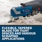 Bosch OSL200FS 2 In. Starlock Oscillating Multi Tool High-Carbon Steel Flexible Scraper Blade