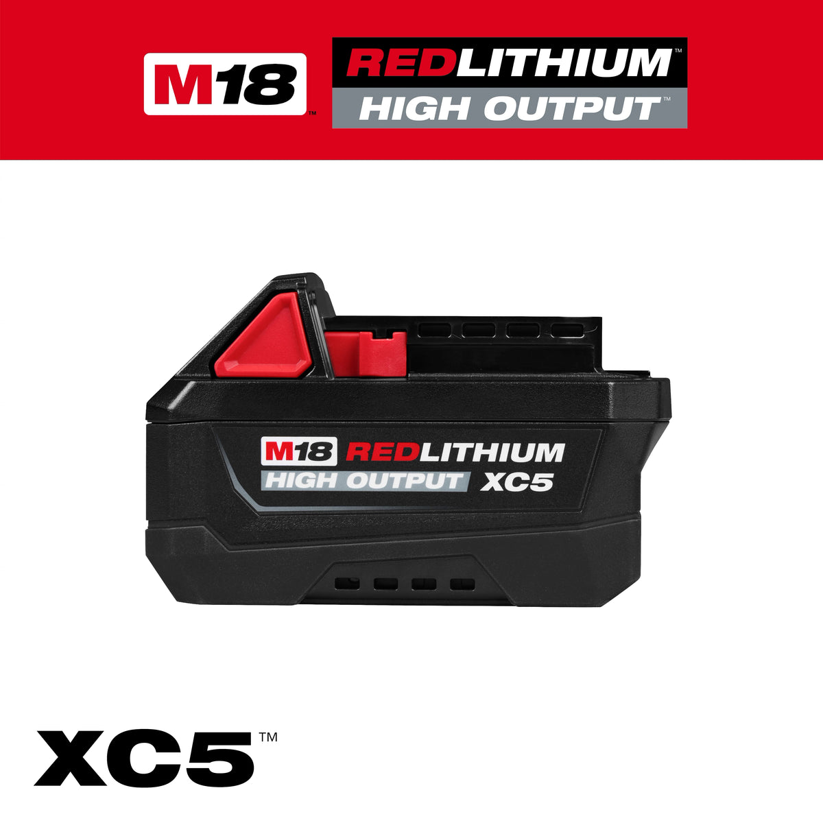 M18™ REDLITHIUM™ HIGH OUTPUT™ XC5™ Battery Pack
