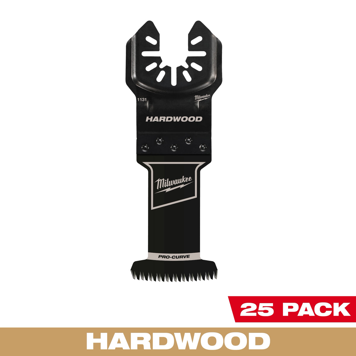 Milwaukee 1-3/8” High Carbon Steel Precision Tooth Hardwood Universal Fit Oscillating Multi-Tool Blade (25 PK) | 49-25-1138