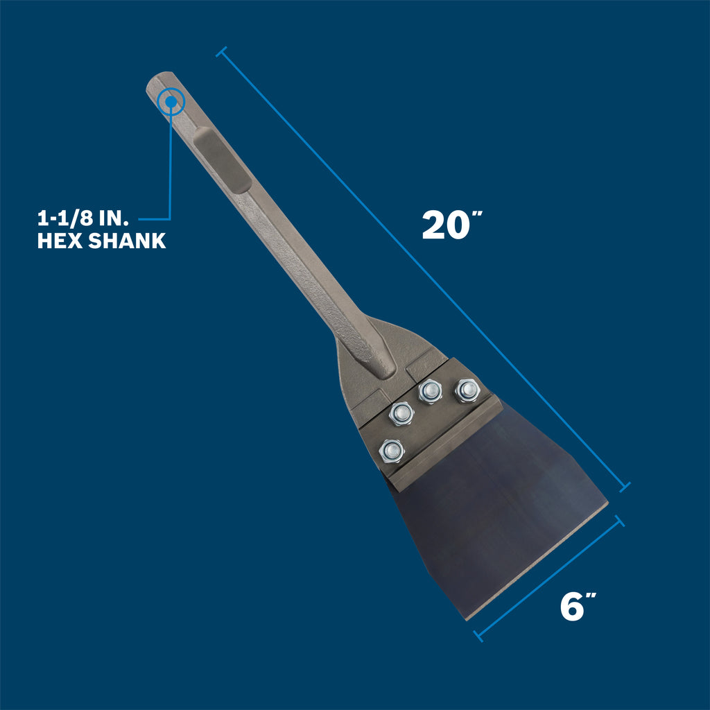 Bosch HS2118 1-1/8 In. Hex Floor Scraper