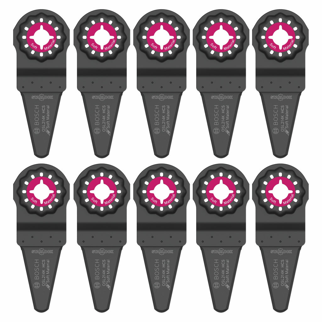 Bosch OSL214K-10 2-1/4 In. Starlock Oscillating Multi Tool Caulk Knife Blade 10 pk.