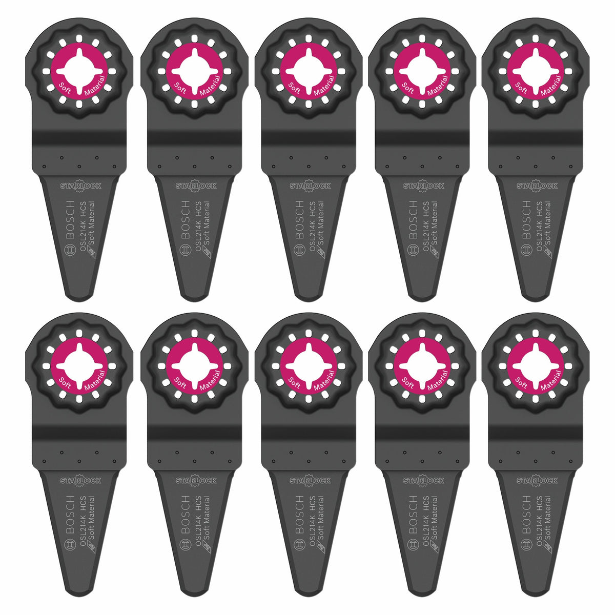 Bosch OSL214K-10 2-1/4 In. Starlock Oscillating Multi Tool Caulk Knife Blade 10 pk.