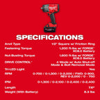 M18 FUEL™ 1/2" High Torque Impact Wrench w/ Friction Ring