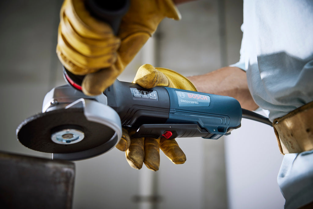 Bosch GWS14-50PBD 5 In. Angle Grinder with Brake and No Lock-On Paddle Switch