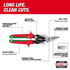 Milwaukee Right Cutting Aviation Snips | 48-22-4550