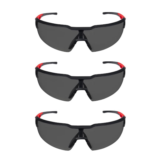 Milwaukee 3PK Safety Glasses - Tinted Anti-Scratch Lenses | 48-73-2054