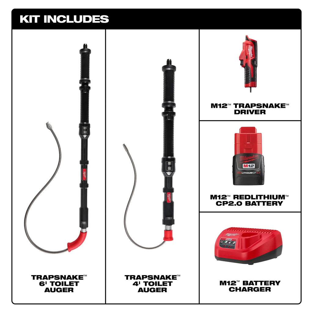 Milwaukee M12 TRAPSNAKE 2-Tool Combo Kit | 3577-21