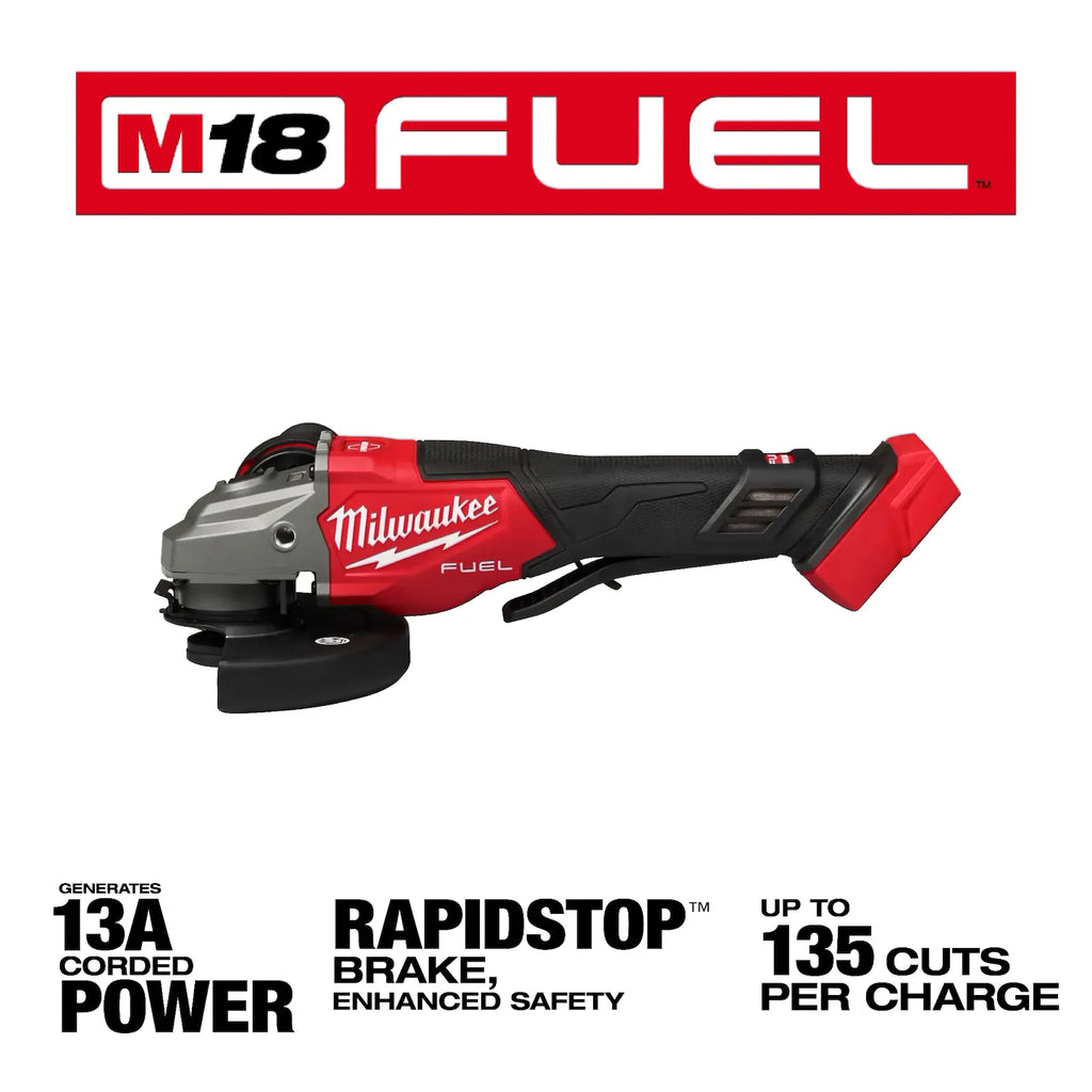Milwaukee M18 FUEL 4-1/2"-6" Braking Grinder, Paddle Switch – Configuration Options
