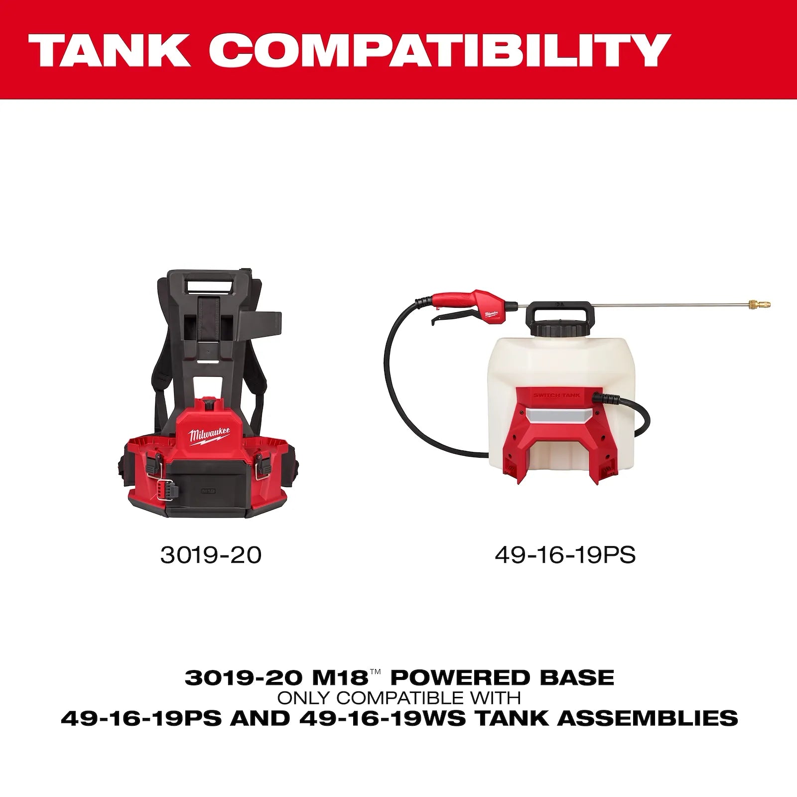M18™ 4-Gallon Backpack Sprayer w/ SWITCH TANK™ (Tool Only)