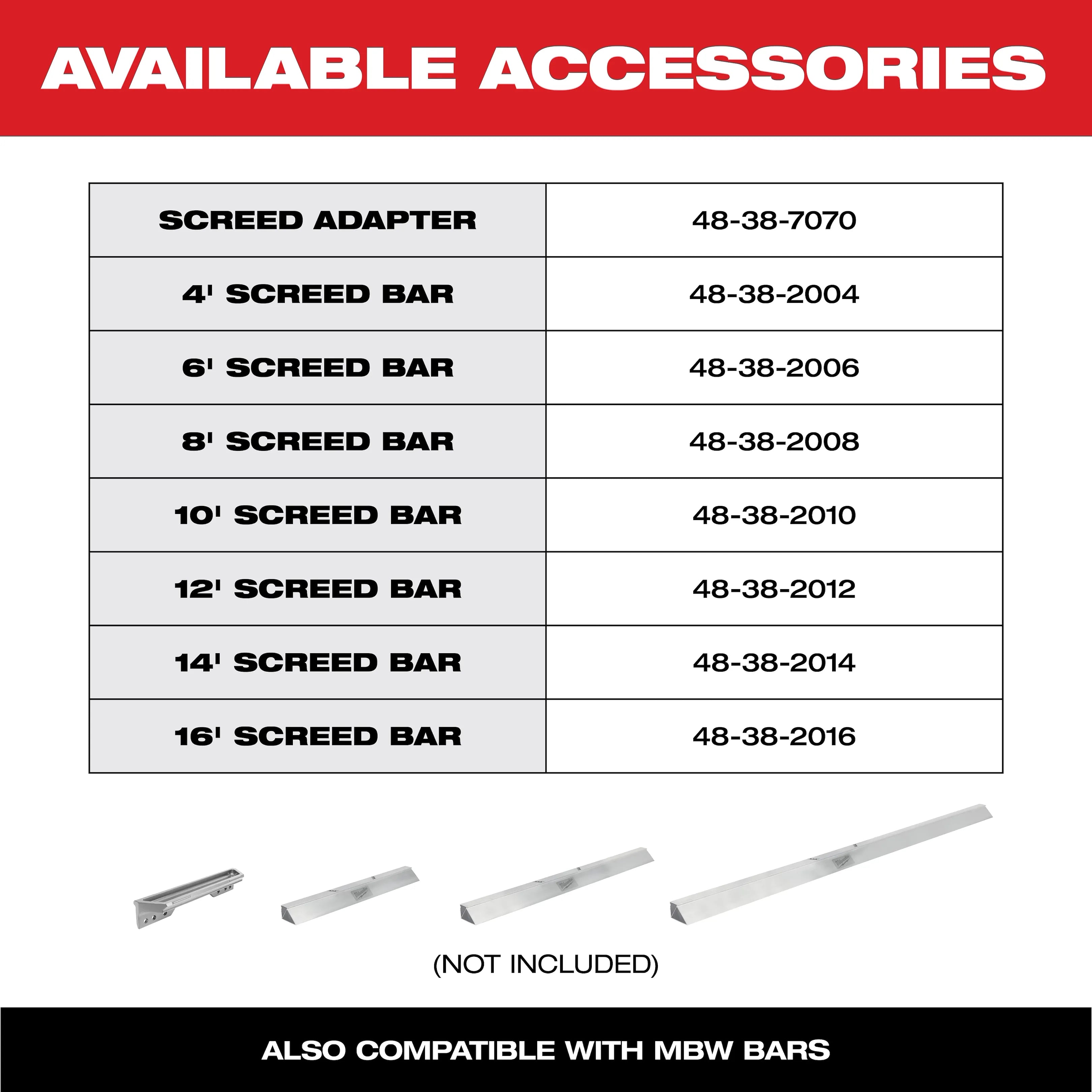MX FUEL™ Vibratory Screed Kit
