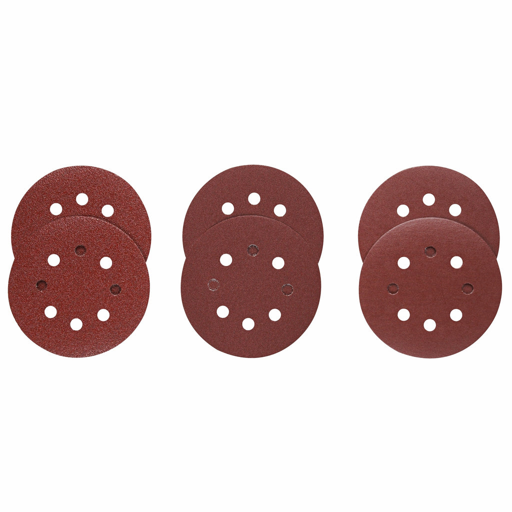 Bosch SR5R000 6 pc. Assortment 5 In. 8 Hole Hook-And-Loop Sanding Discs