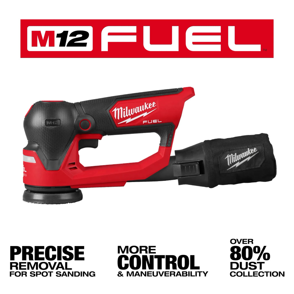 Milwaukee M12 FUEL 3" Random Orbital Detail Sander | 2535-20