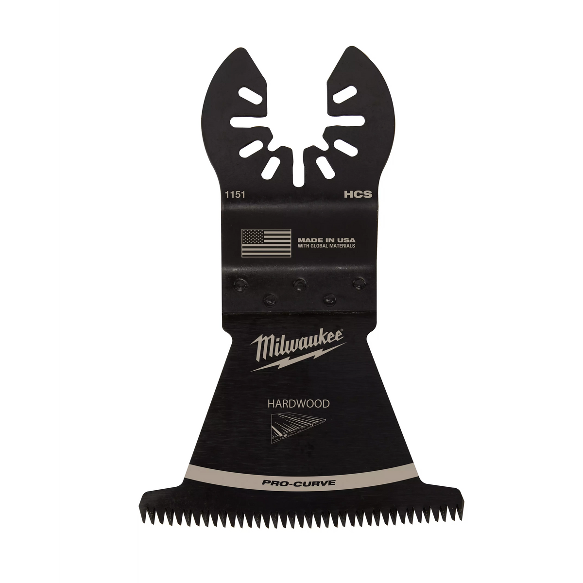 Milwaukee 2-1/2” High Carbon Steel Precision Tooth Hardwood Universal Fit Oscillating Multi-Tool Blade (10 PK) | 49-25-1159