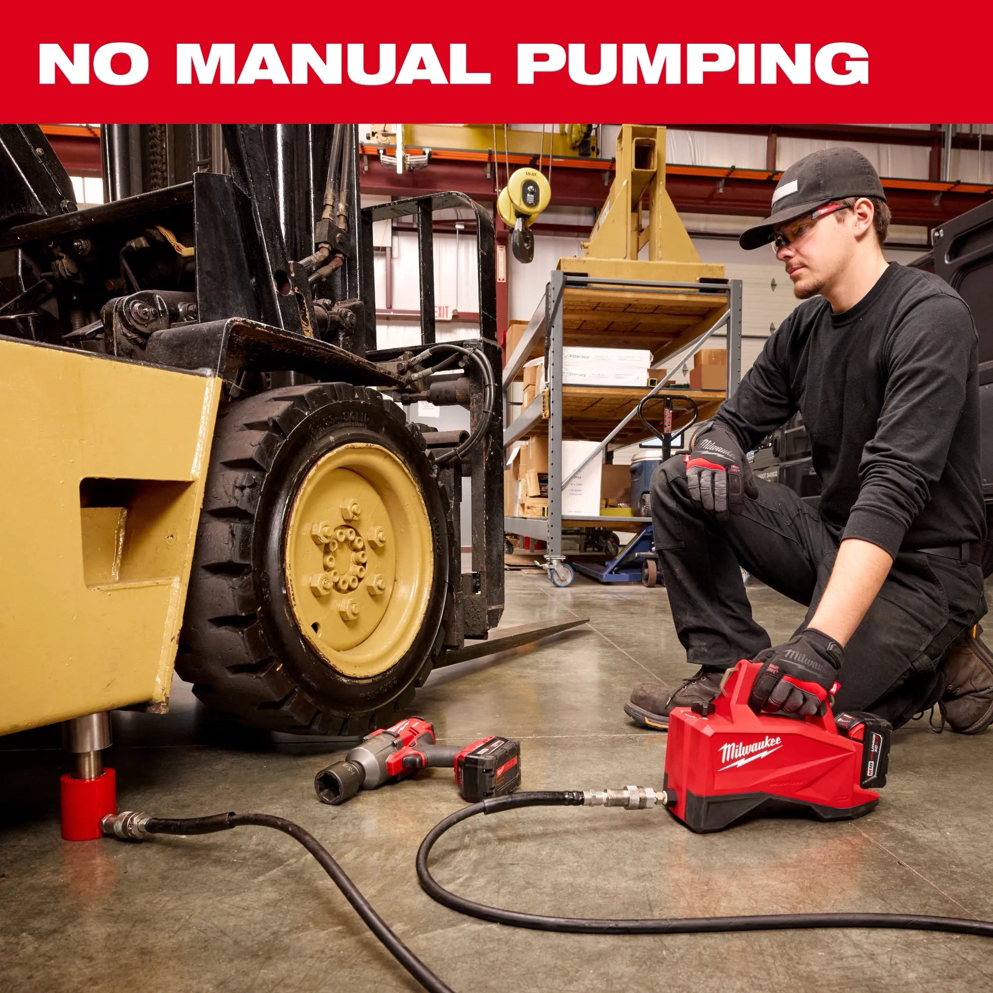 M18™ Brushless Single Acting 60in3 10,000psi Hydraulic Pump