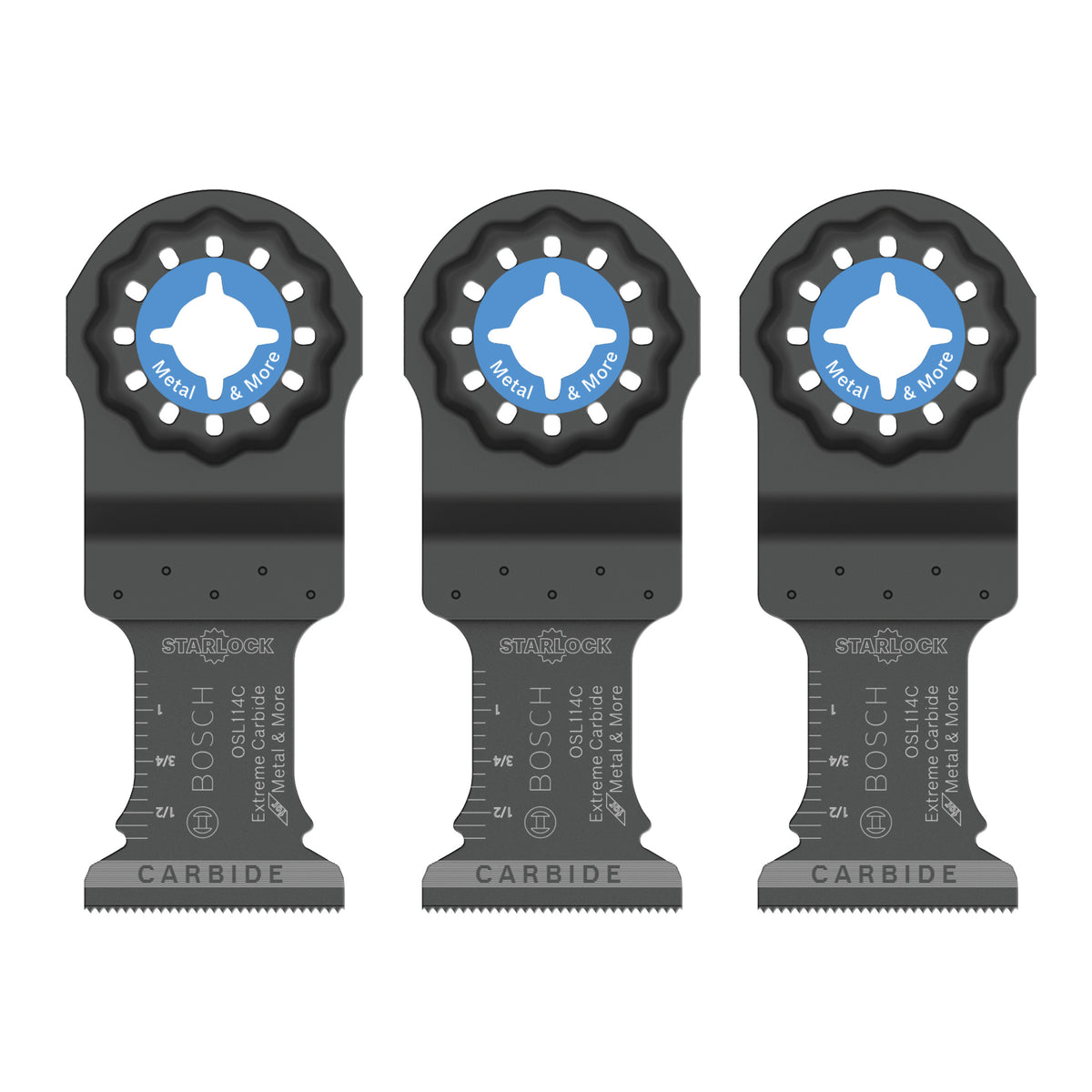 Bosch OSL114C-3 1-1/4 In. Starlock Oscillating Multi Tool Carbide Plunge Cut Blade 3 Pk.