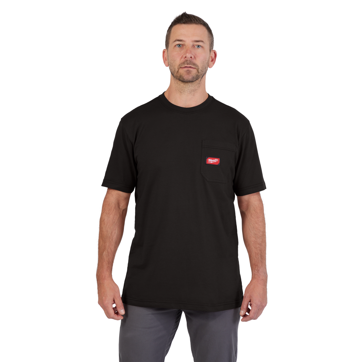 Milwaukee GRIDIRON Pocket T-Shirt - Short Sleeve - Black
