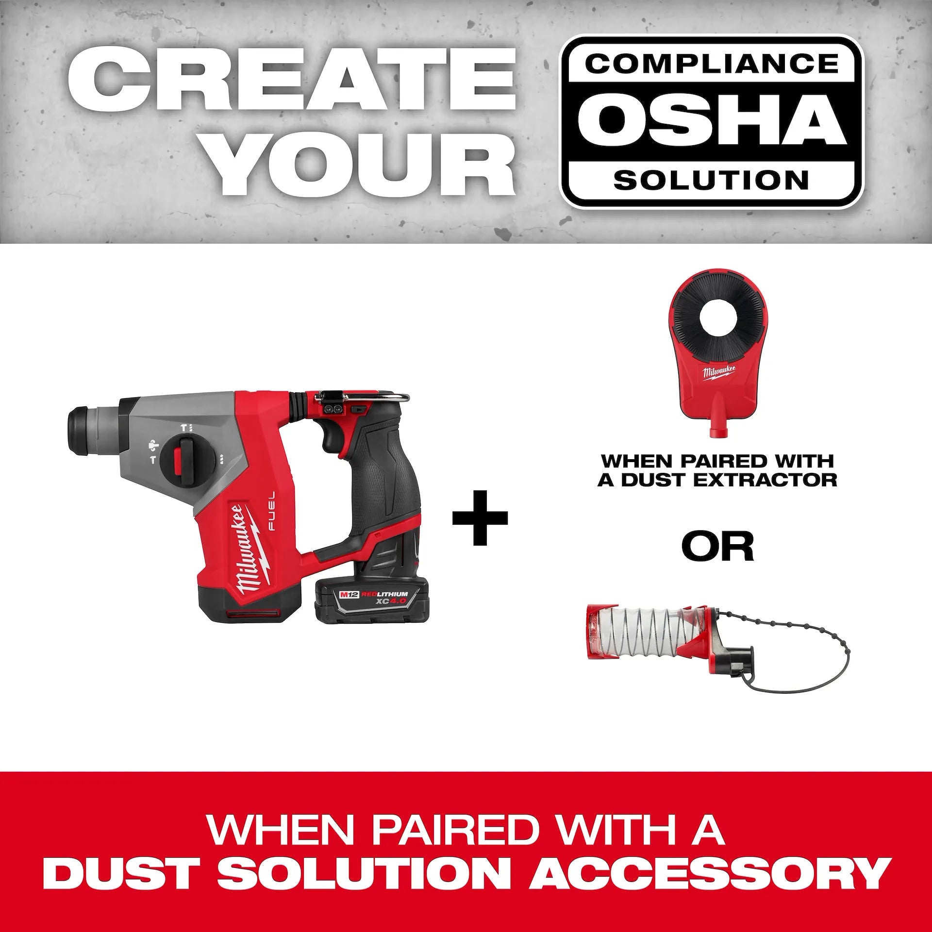 M12 FUEL™ 5/8” SDS Plus Rotary Hammer