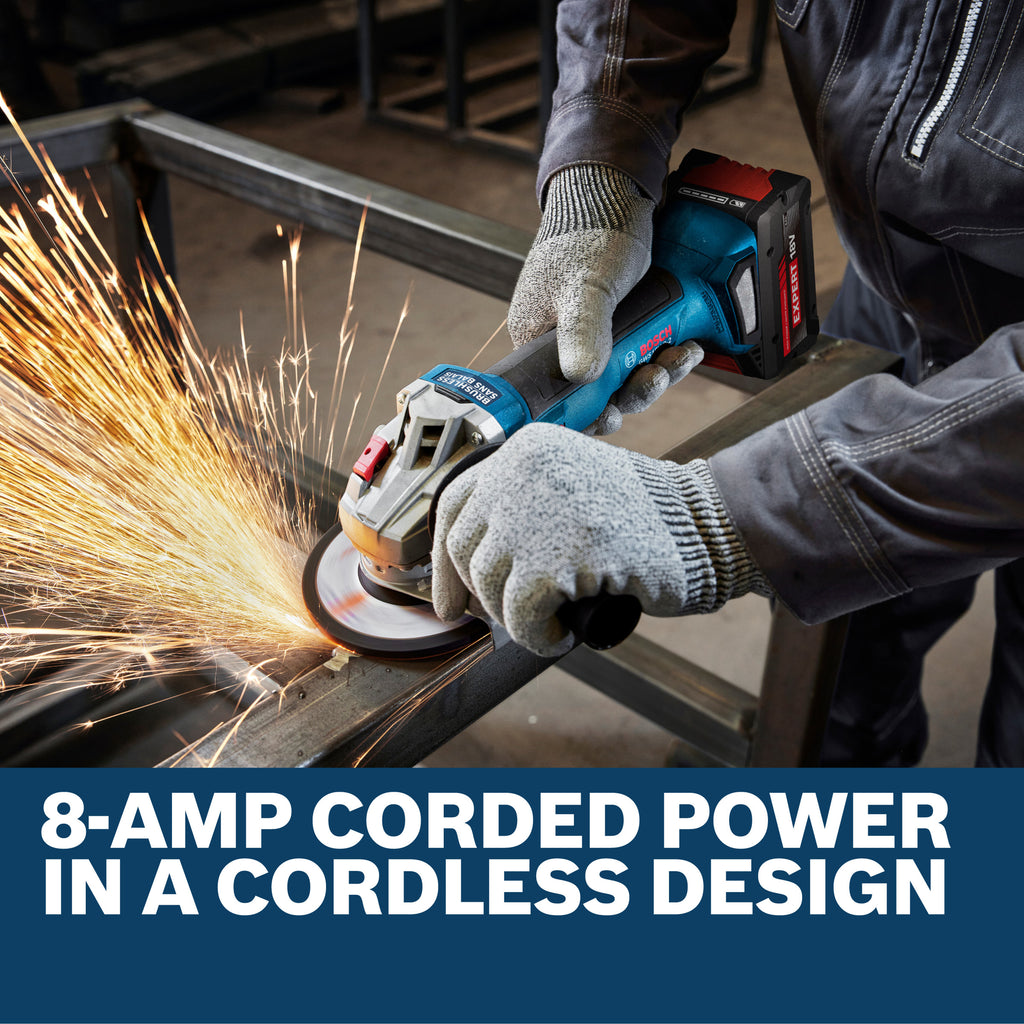 Bosch GWX18V-8-2N 18V X-LOCK Brushless 4-1/2 In. Angle Grinder with Slide Switch (Tool Only)