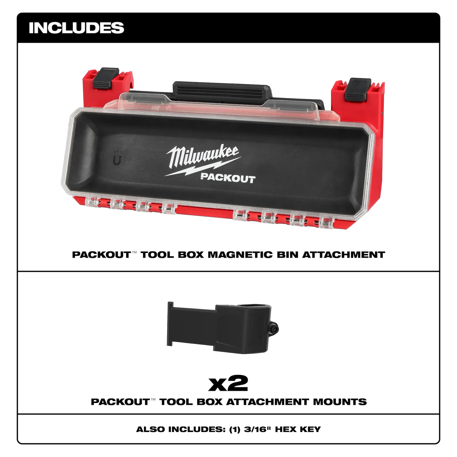 PACKOUT™ Tool Box Accessory Case Attachment