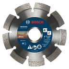Bosch DBVG04501 4-1/2 In. Segmented Rim V-Groove Diamond Wheel for Rough Cuts