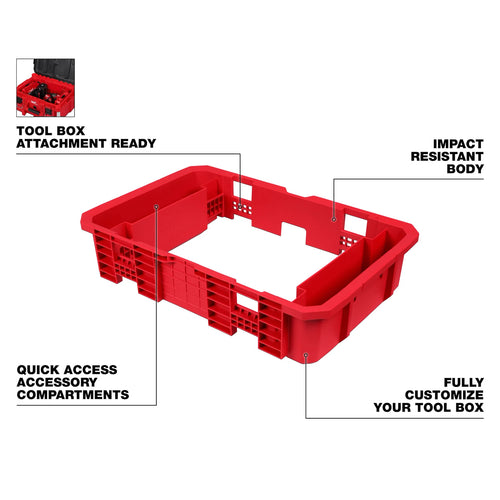Tool Box Attachment Ready Tray for PACKOUT™ Tool Boxes