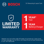 Bosch GLL330-42CGL 12V Max 360⁰ Connected Green-Beam Three-Plane Leveling and Alignment Laser with (1) 12V Battery