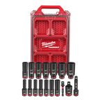 17PC SHOCKWAVE™ Impact Duty Socket 3/8” Drive SAE Set with PACKOUT™