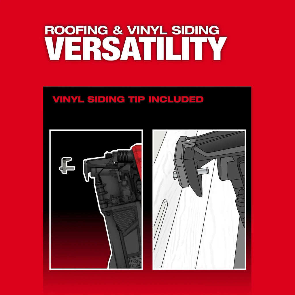Milwaukee M18 FUEL Coil Roofing Nailer – Configuration Options