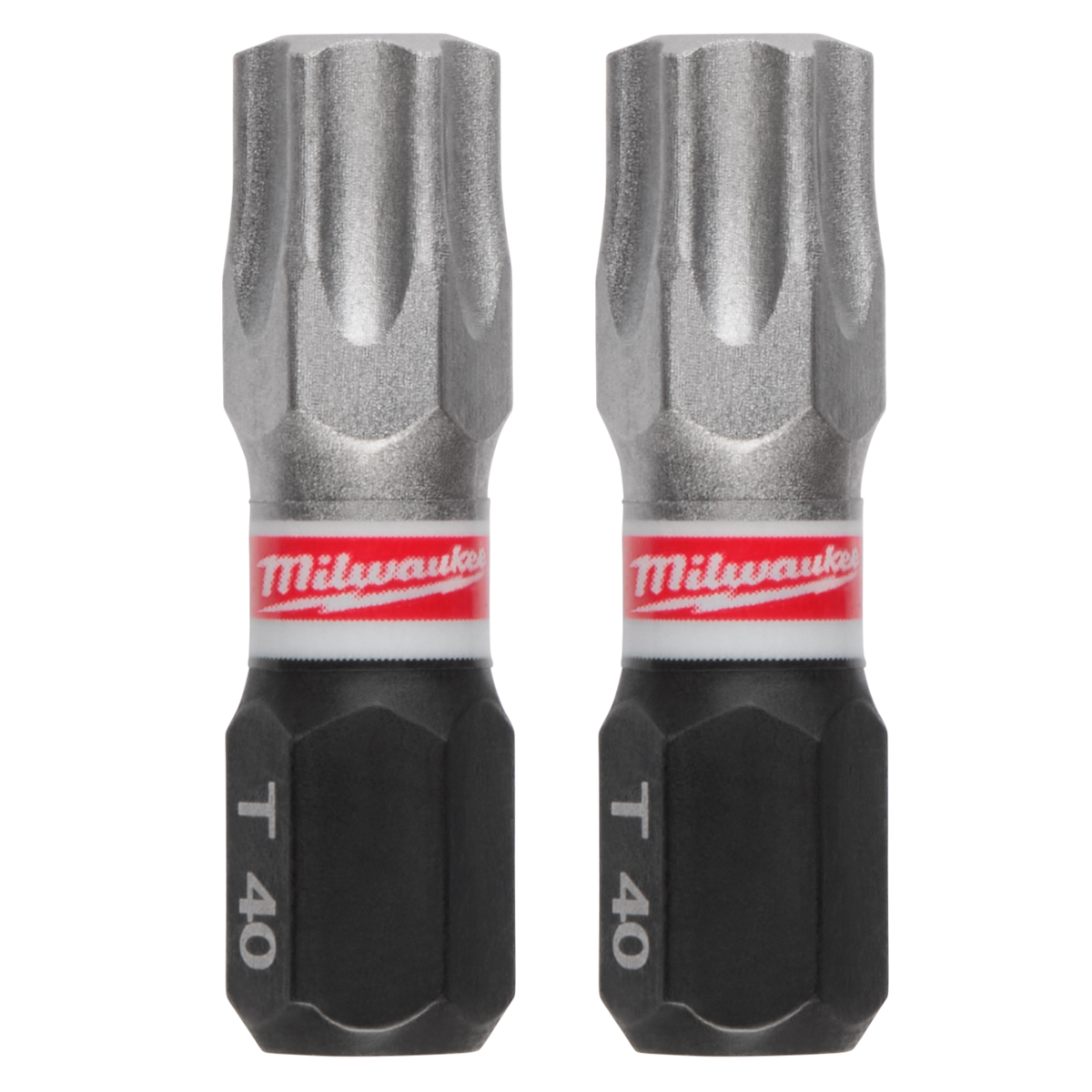 Milwaukee SHOCKWAVE Impact Duty 1" T40 INSERT BITS 25Pk | 48-32-4138