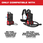 MX FUEL™ High Cycle Concrete Vibrator 32' Whip w/ 2.25" Head