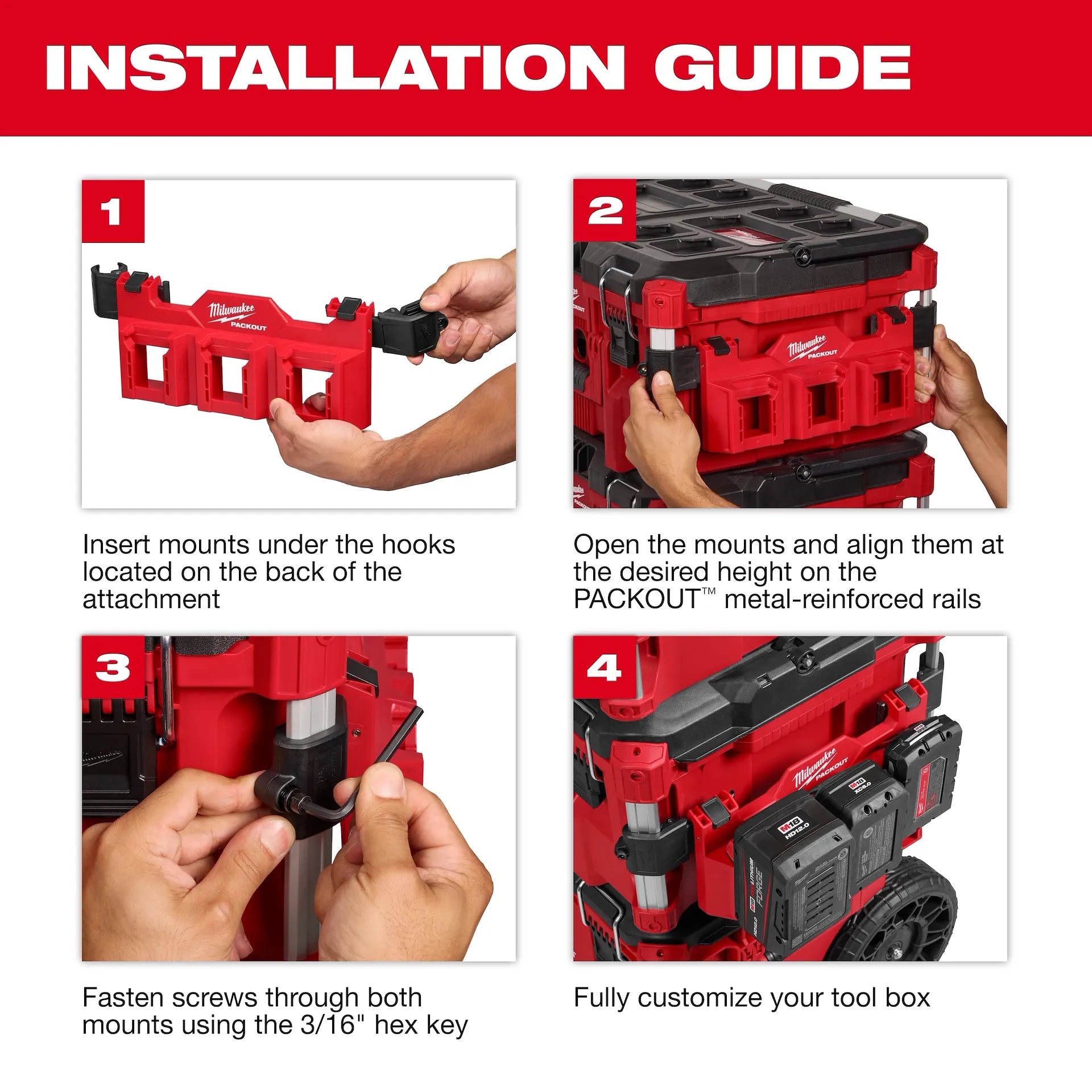 PACKOUT™ Tool Box Accessory Case Attachment