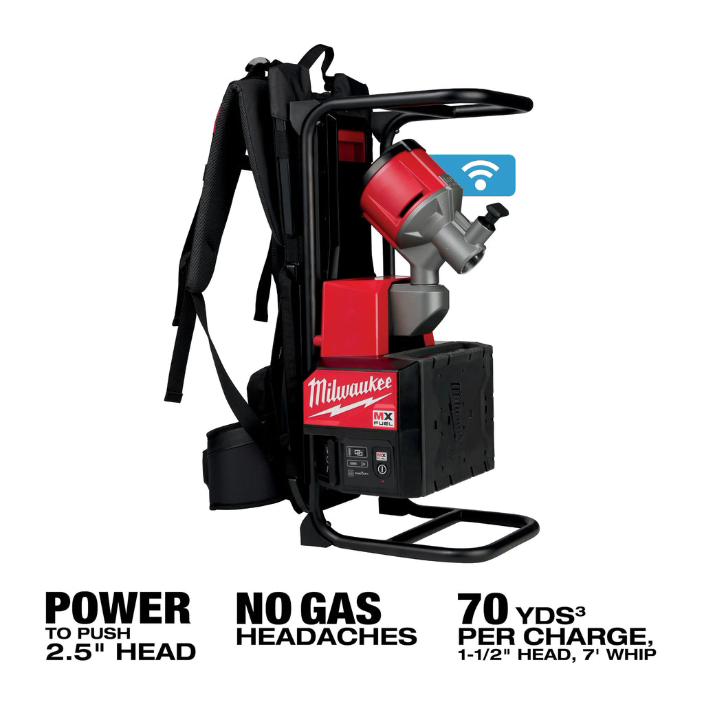 Milwaukee MX FUEL Backpack Concrete Vibrator Kit | MXF371-2XC