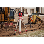 Milwaukee M18 Red Exterior Dual Slope Rotary Laser Level Kit with  Receiver & Remote | 3704-21