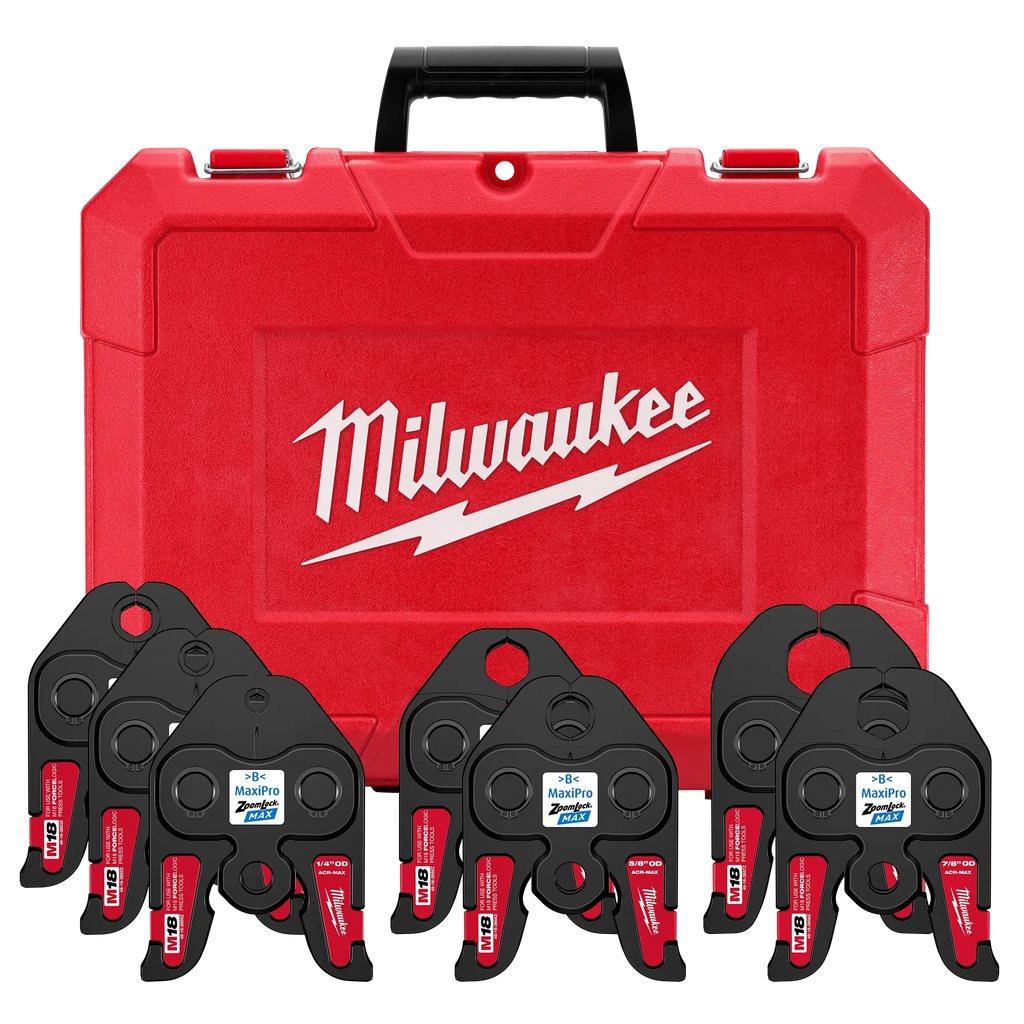 Milwaukee ¼”- 1-1/8” ZoomLock MAX Press Jaw Kit for M18 FORCE LOGIC Press Tools | 49-16-2662Z