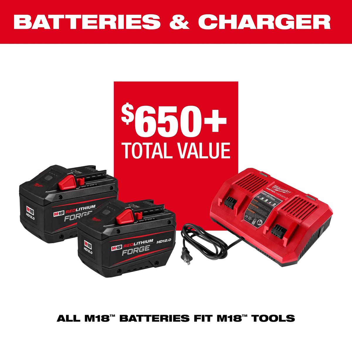 Milwaukee M18 FUEL 21" Auger Propelled Dual Battery Single Stage Snow Blower Kit | 3036-22HD