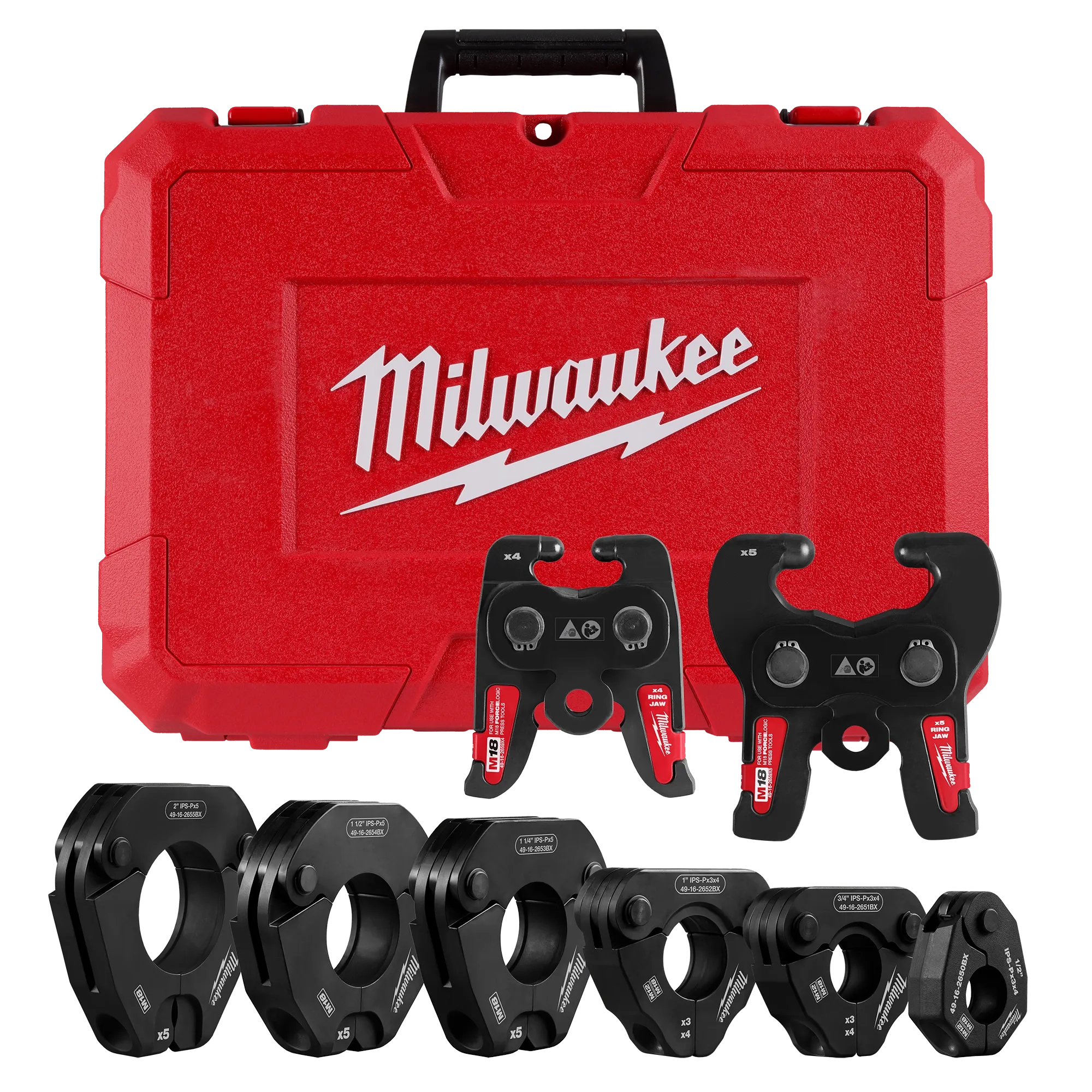 1/2" - 2" IPS-P Pivoting Press Ring Kit for M18™ FORCE LOGIC™ Press Tools