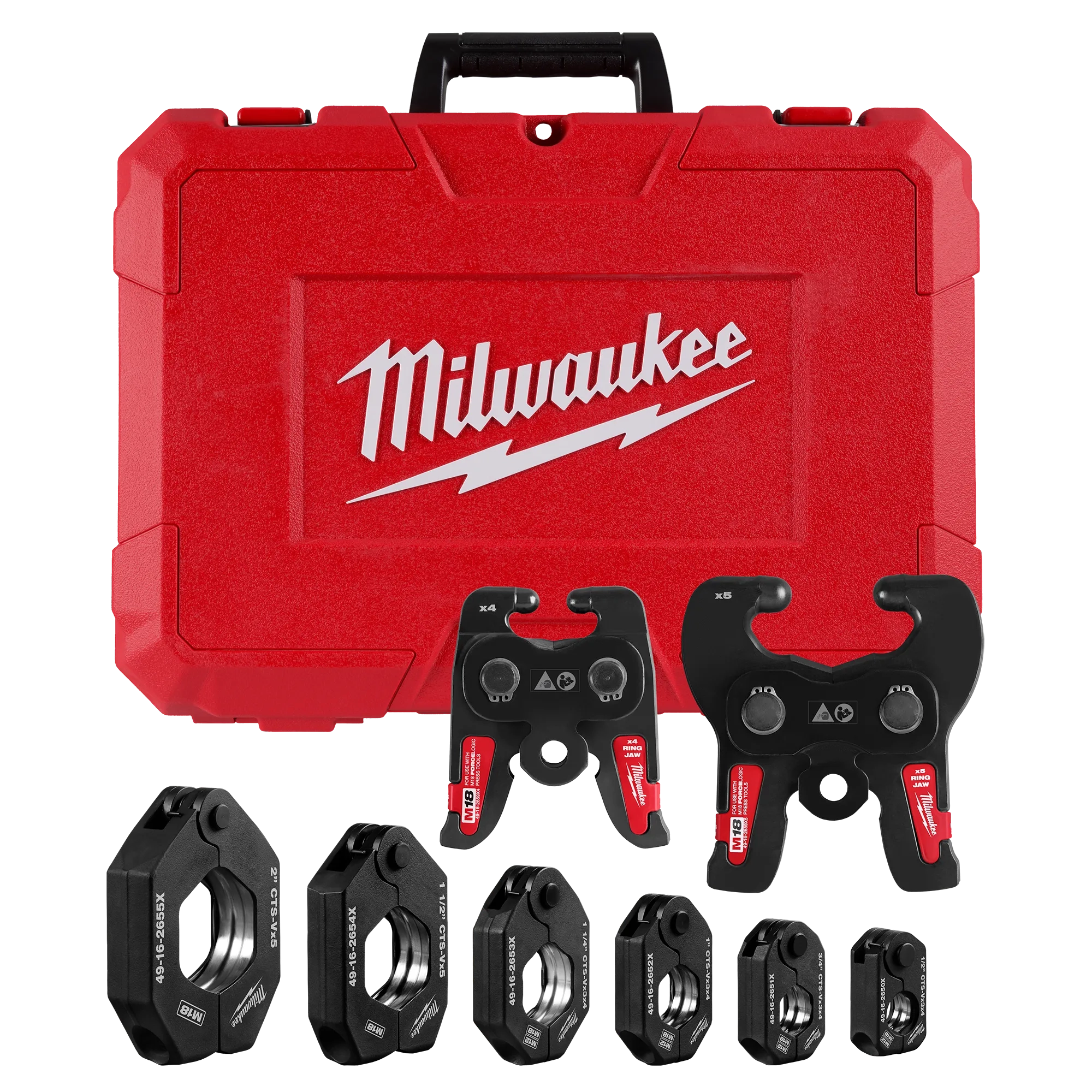 1/2" - 2" CTS-V Pivoting Press Ring Kit for M18™ FORCE LOGIC™ Press Tools