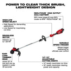 M18™ Brushless String Trimmer